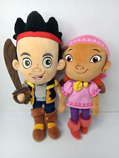 Disney Izzy Jake Pirate Jake and the Neverland Pirates Plush Toy Lot of 2 picture