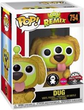 Funko POP Remix: Dug #754 Flocked Exclusive b9 With Protector IN STOCK picture
