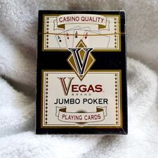 Vegas Brand Casino Quality Jumbo Poker Size Playing Cards - SEALED picture