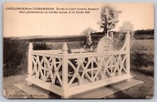 Postcard Tomb Lieu. Quentin Roosevelt Died in Combat 14 July 1918 France picture