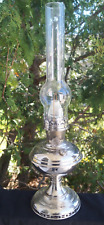 Antique Aladdin 1914 - 17 Nickle Plated Model 6 Oil Lamp ALL ORIGINAL picture