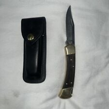 Buck 110 Single Blade Lock Blade With Leather Sheath With Yamaha On The Blade picture