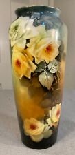 Antique 1920s era hand painted yellow rose CT Altwasser Silesia Porcelain Vase picture