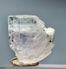 80 Carat Aqua Var Morganite Aquamarine Var Crystal With Schorl From Pakistan picture