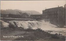 Train Depot Falls at East Barnet Vermont RPPC c1910s Photo Postcard picture