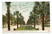 Jacksonville Florida FL Postcard Main Street c1905 picture