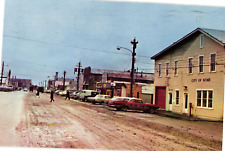 Nome Alaska Main Street View Chrome Postcard 1960s (Card Has Been Cropped) picture