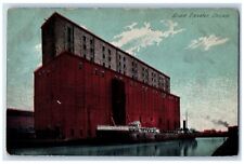 c1910's Grain Elevatior Scene Chicago Illinois IL Unposted Steamship Postcard picture
