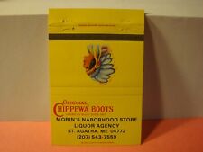 Vtg. Morin's Naborhood Store, Original Chippewa Boots St. Agatha, Me.. (PPP) picture