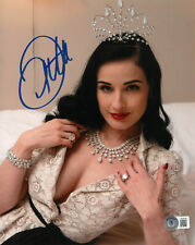 Dita Von Teese Signed Autograph 8X10 Photo Beckett BAS The Queen Of Burlesque picture