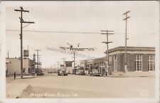 Sequim, WA: RPPC Street Scene, Old Cars, vintage Washington Real Photo Postcard picture