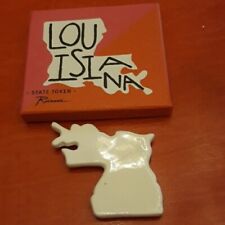Louisiana State Outline Map Silhouette Token Roseanna New Orleans LA Gift Art picture