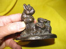 Bronze Squirrel/Chipmunk Mother & Baby picture