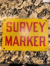 Vintage Survey Marker Sign picture