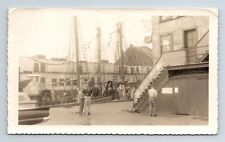 Wd3  Original Photo 1950's Blue ship Office / Ship Harbor 185a picture