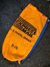 VTG US Postal Service USPS Express Nylon Mail Bag 11-79 17 x 38 in. picture