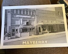 Mayberry Postcard Floyd’s Barber Shop & Snappy Lunch Mt Airy NC Unused Vintage picture