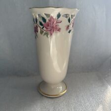 Vintage USA Lenox Barrington Collection Reticulated Pierced Floral Footed Vase picture