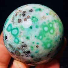 TOP 201G Gobi Agate Eyes Agate Sphere Ball Crystal Stone Madagascar L2198 picture
