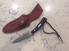 VINTAGE SCHRADE OLD TIMER 1540T USA HUNTING SKINNING KNIFE w/ LEATHER SHEATH picture