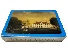 Mount Vernon playing cards George Washington Home Virginia USA UNOPENED Vintage picture