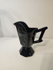Vintage Hull Art Pottery Black Butterfly Vase Pitcher 9-3/4” USA picture