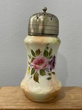 Antique Wiltshaw & Robinson Carlton Ware Ceramic Sugar Shaker / Muffineer Floral picture