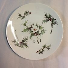 Vintage 1977 L H P Christmas Plate 8.5” Diameter Made In USA. Multicolored picture