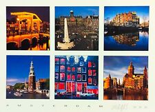 Set of 7 Glossy Postcards from Europe Cities - Amsterdam, Barcelona and London picture