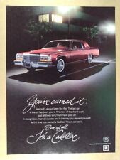 1982 Cadillac Coupe Deville color photo vintage print Ad picture
