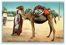 c1910s Start on a Journey, Egyptian Types and Scenes Unposted Antique Postcard picture