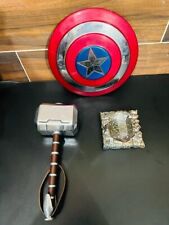 Antique Captain America Shield Replica Cosplay Mini Hammer & Shield picture