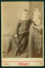 19-1, 836-20, 1880s, Cabinet Card, Young Child in a Studio, Fairfield, Iowa picture