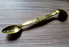 Rare, Very Large Antique Brass Double Ended Apothecary Spoon / Measure picture