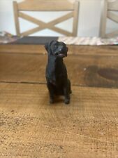 Black Labrador Retriever Dog Sculpture Size Small Keepsake Figurine Used Good picture