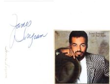 James Ingram signed card R&B Singer  R.I.P picture