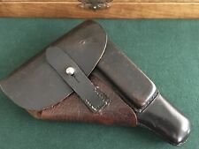 Rare German WWII Akah Walther PP Brown Breakaway Leather Holster - Marked DRGM picture