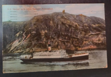 1928 postcard SS S.S. Nerissa in St John's Narrows Newfoundland Canada ship boat picture