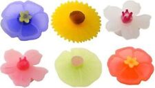 Charles Viancin  - Silicone Floral Drink Markers Set of 6 Flowers picture