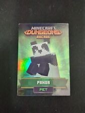 2021 Minecraft Dungeons Arcade Card Foil Panda Pet 58/60  RARE picture