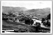 RPPC 1933 Hot Sulpher Springs Colorado CO Aerial View Old Real Photo Postcard H2 picture