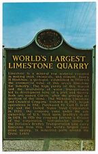 World's Largest Limestone Quarry, Roadside Marker, Rogers City, Michigan picture