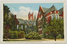 1922 College Hall from Campus Smith College Northampton Massachusetts Postcard picture