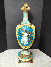 Antique Austrian Art-Nouveau Porcelain Goddess Pitcher, 19.5