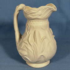 VTG Metropolitan Museum of Art Pitcher Bisque Parian Ware Porcelain Corn Motif picture