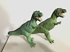 TWO Vintage 1988 Carnegie Safari Tyrannosaurus Rex T-REX Dinosaur Toy Figures picture