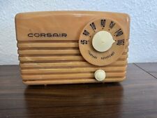 Corsair Tele-Tone Radio Corp model 196 orig knobs incl vintage AC/DC vacuum tube picture