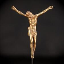 Corpus Christi Bronze 1700s Antique Jesus Sculpture | 18th Christ Statue | 4.9
