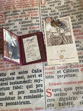 RARE LOT St. Rita RELICS 60th year canonisation : N. 2 St.Rita's medal + Silver picture