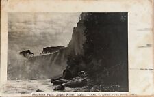 Twin Falls Idaho Shoshone Falls Snake River Photo Vintage Postcard c1900 picture